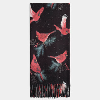Flying Cardinal Scarf - Black