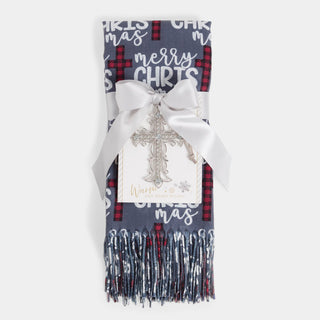 Faith Scarf + Ornament Set - Grey