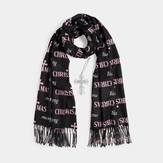 Faith Scarf + Ornament Set - Black
