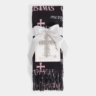 Faith Scarf + Ornament Set - Black