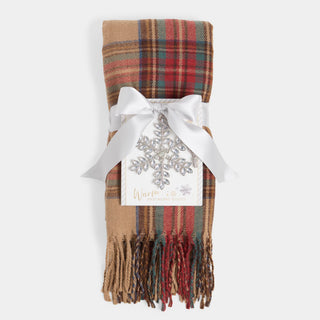 Scarf + Ornament Set - Caramel Plaid