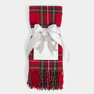 Scarf + Ornament Set - Red Plaid