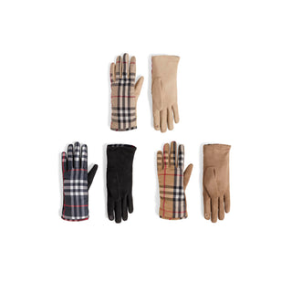 Brilliant Plaid Touchscreen Gloves Assortment - Mixed
