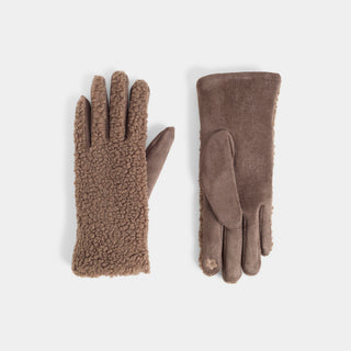 Sherpa Touchscreen Gloves - Dark Brown