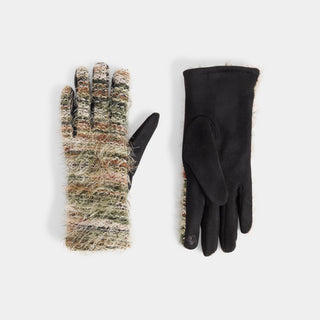 Eyelash Touchscreen Gloves - Dusty Blue