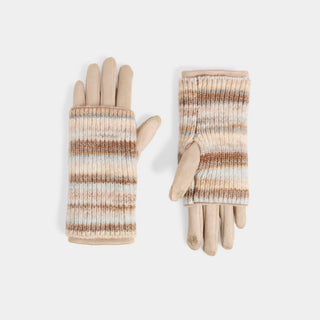 3-in-1 Touchscreen Gloves - Natural