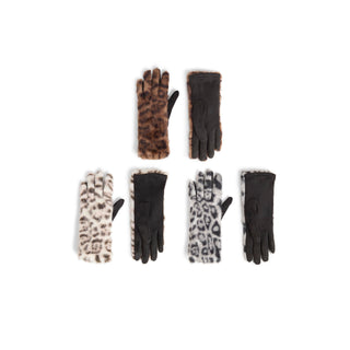 Animal Print Touchscreen Gloves Assortment - Mixed