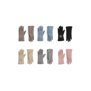 Christmas Snowflake Touchscreen Gloves Assortment - Mixed