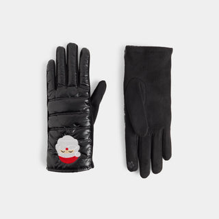 Santa Touchscreen Gloves - Black