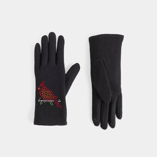 Glitz Cardinal Touchscreen Gloves - Black