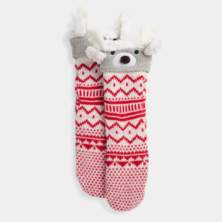 Festive Feet Slipper Socks - Reindeer
