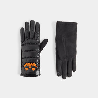 Jack-O-Lantern Touchscreen Gloves - Black