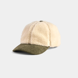 Sherpa Courdory Baseball Hat - Cream/Olive