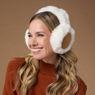 Suede Ear Muffs - Black