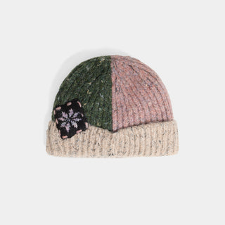 Light Flurries Hat - Green/Mauve
