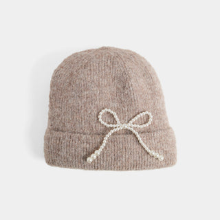Pearl Bow Hat - Natural