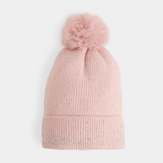 Snow Shimmer Hat - Blush
