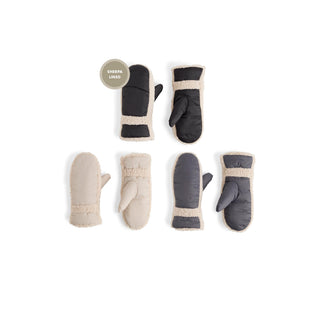 Sherpa Puff Mitten Assortment - Mixed
