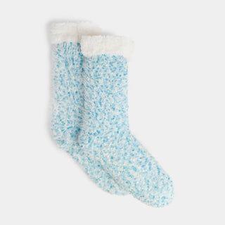 Feel Good Slipper Socks - Aqua Pop