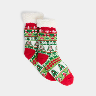 Holiday Dreaming Slipper Socks - Holiday Sweater