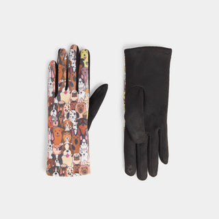 Puppy Party Touchscreen Gloves - Multi