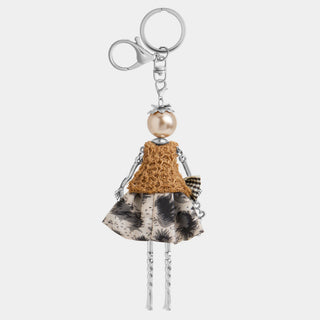 Charming Ladies Bag Charm + Key Fob - Winifred