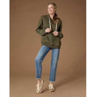 EverStretch Straight Ankle with Raw Bottom - Medium Denim