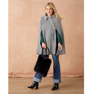 Veda Faux Fur Tote - Forest Green