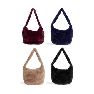 Corinna Faux Fur Shoulder Bag Assortment Pack - Mixed