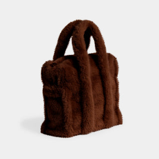 Lennox Faur Fur Mini Tote - Merlot