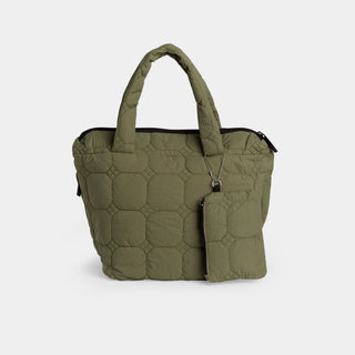 Kairo Puffer Tote - Olive