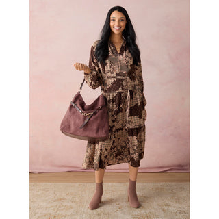 Fairlee Hobo w/ Belt Strap - Merlot