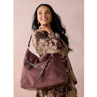 Fairlee Hobo w/ Belt Strap - Merlot