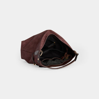 Fairlee Hobo w/ Belt Strap - Merlot