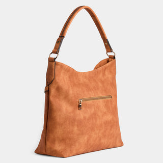 Fairlee Hobo w/ Belt Strap - Cognac