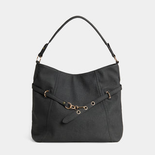 Fairlee Hobo w/ Belt Strap - Black