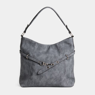 Fairlee Hobo w/ Belt Strap - Ashy Grey