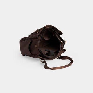 Kyra Nylon Ipad Tote - Chocolate