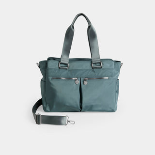 Kyra Nylon Ipad Tote - Sea Green