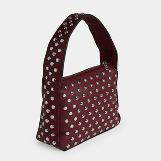 Merritt Studded Tote - Merlot