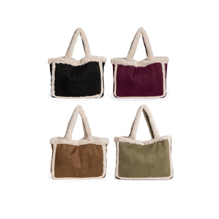 Laila Faux Fur Tote Assortment Pack - Mixed