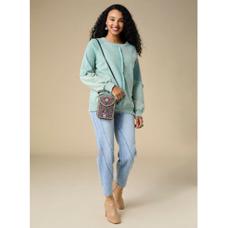 Artisan Beaded Crossbody - Turquoise/Multi