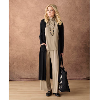 Soft Landing Sleeveless Turtleneck - Black