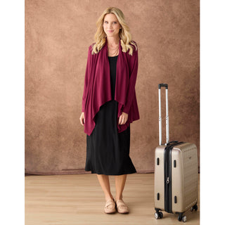 Soft Landing Cardigan with Button Closure - Taupe