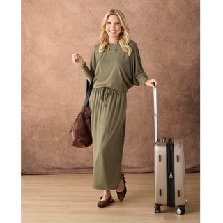 Soft Landing Tie Front Skirt with Pockets - Black