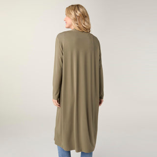 Soft Landing Long Sleeve Cardigan - Dusty Olive