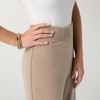 Lightweight Heavenly-Luxe Crop Bottom - Beige Heather