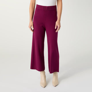 Lightweight Heavenly-Luxe Crop Bottom - Rich Wine