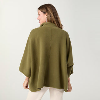 Heavenly-Luxe Zip Cardigan with Pockets - Army Green
