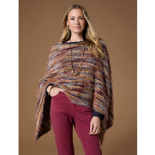 Chevela Eyelash Poncho - Autumn Rust